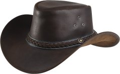 Westernový klobouk RANDOL´S Style kožený hnědý