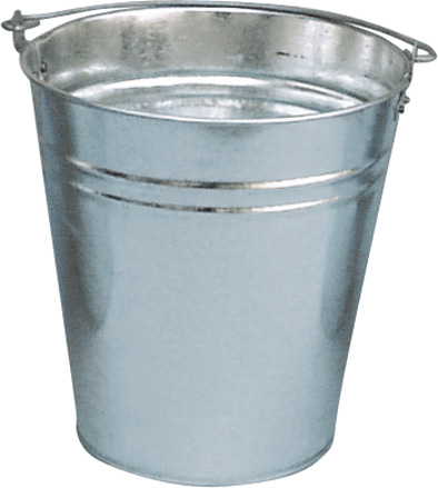 Kbelík plechový pozinkovaný