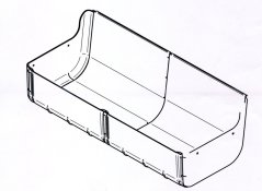 OK PLAST bočnice krmného žlabu pro skot,plná - pár