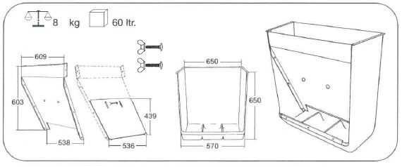 OK Plast samokrmítko pro prasata 60ltr.