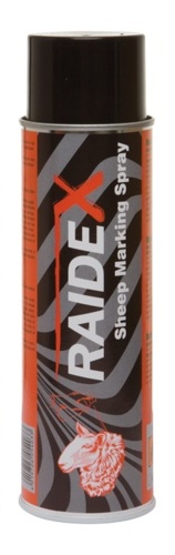 Ovčí značkovací barva RAIDEX spray 500ml,