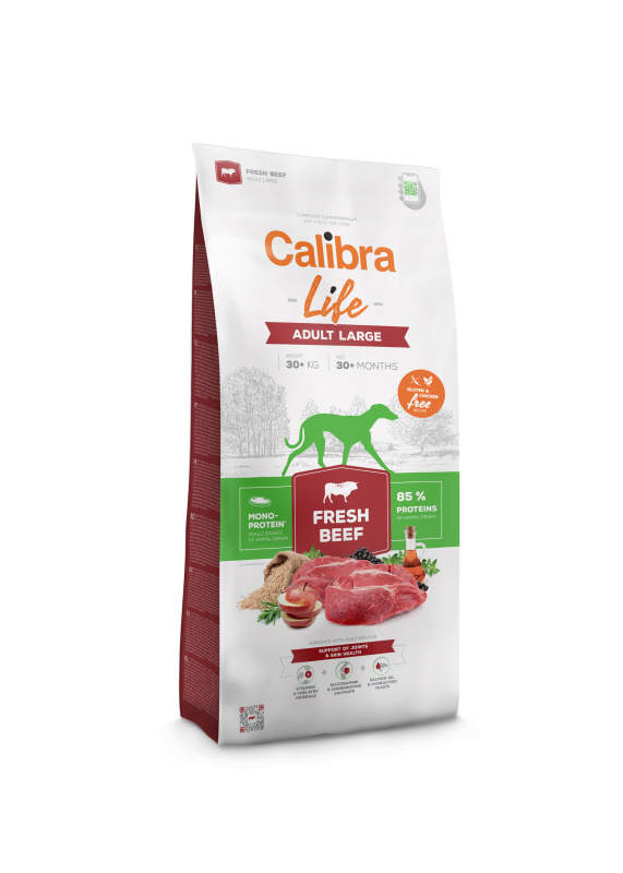 Granule pro dospělé psy velkých plemen Hovězí CALIBRA Dog Life Adult Large Fresh Beef, - Hmotnost: 12kg Granule pro dospělé psy velkých plemen Hovězí CALIBRA Dog Life Adult Large Fresh Beef, - Hmotnost: 12kg